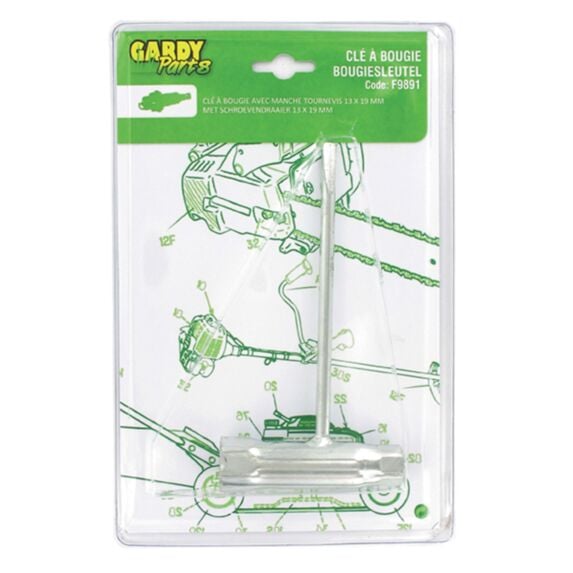 Clé à bougie avec manche tournevis - GARDY PARTS