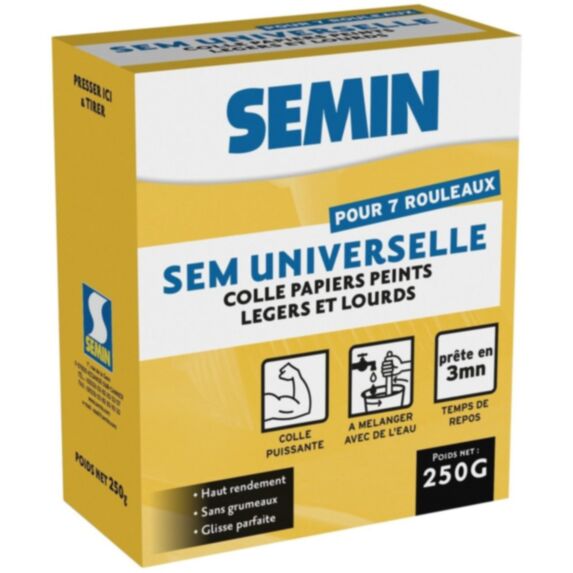 Colle papier peint universelle 250 g - SEMIN