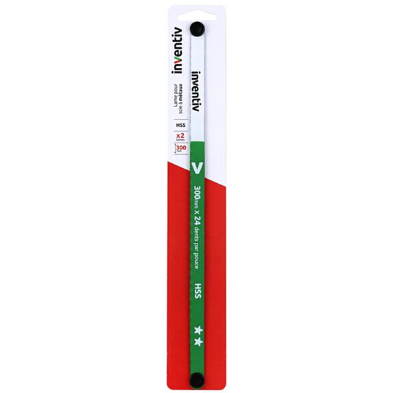 2 Lames métal qualite hss 300mm - INVENTIV