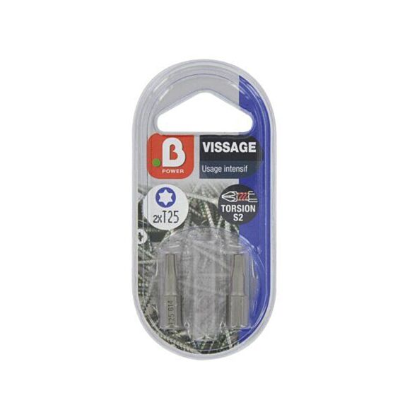 2 embouts torsion T15 25 mm - INVENTIV