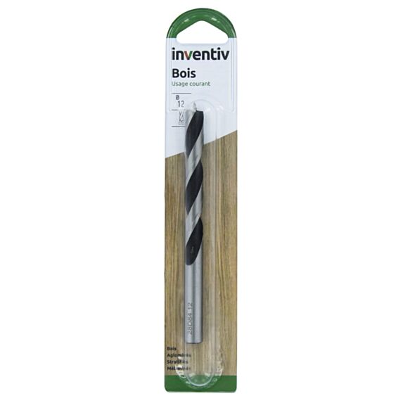 Mèche bois Ø12 L240 x 50 mm - INVENTIV