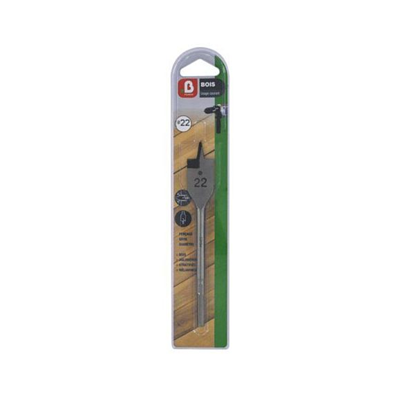 Mèche bois plate Ø16 L240 x 50 mm - INVENTIV