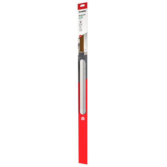 Bas de porte isolant à lèvre à visser 1m Blanc - INVENTIV