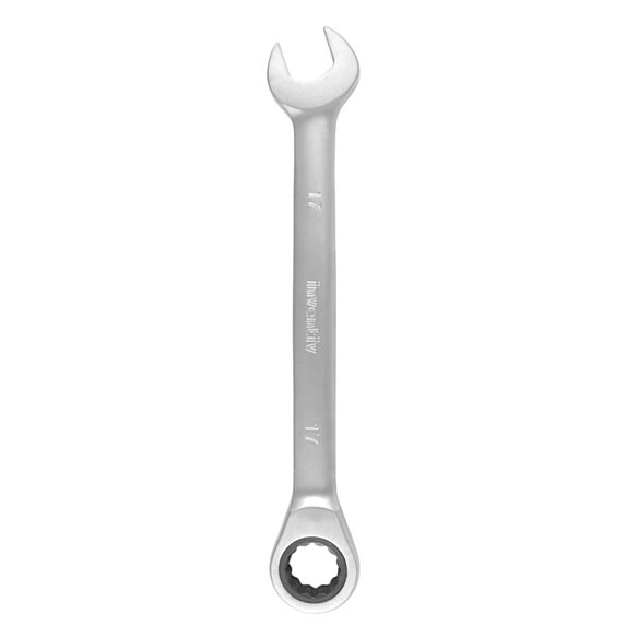 Clé mixte à cliquet 17mm chrome vanadium - INVENTIV