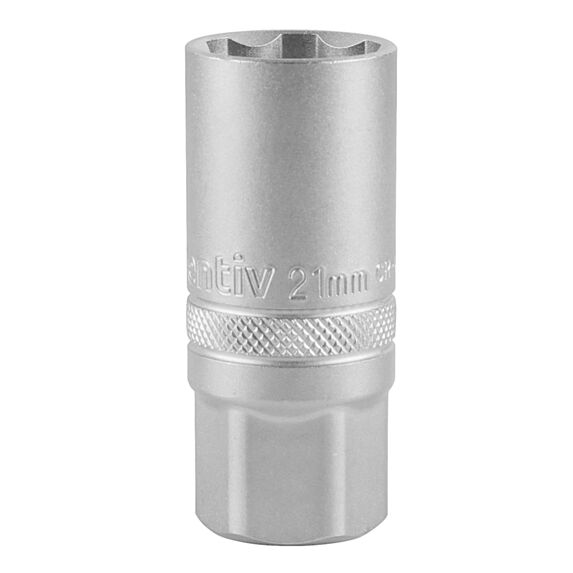 Douille longue bougie 21mm chrome vanadium - INVENTIV