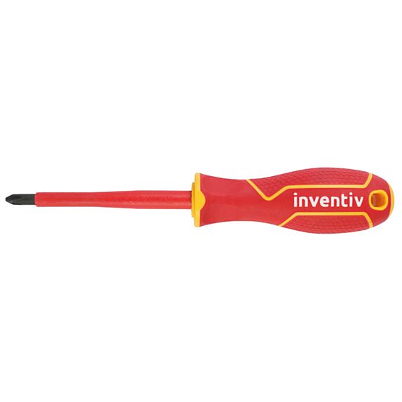 Tournevis Phillips isolé PH2x100mm chrome vanadium - INVENTIV