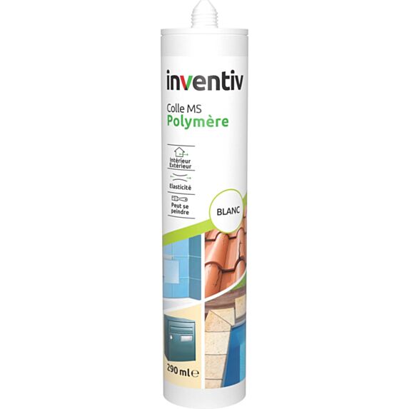 Colle MS polymère blanc 290 mL - INVENTIV