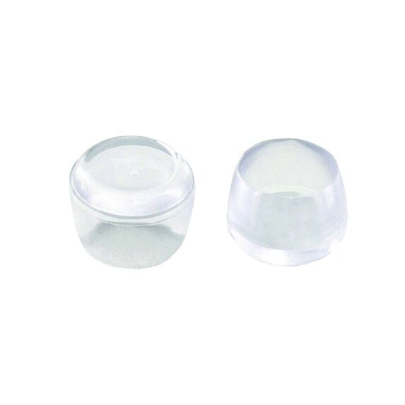 Set de 4 patins enveloppants Ø16 mm plastique transparent - INVENTIV