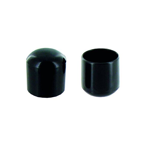 Set de 8 patins enveloppants Ø18 mm plastique noir - INVENTIV