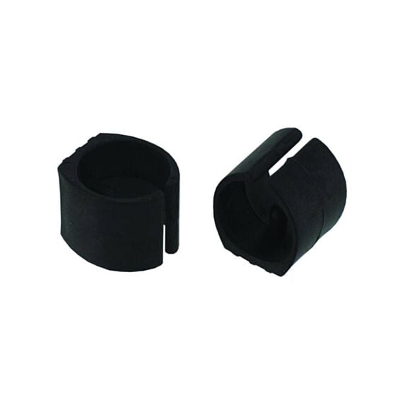 Set de 4 patins à clipser Ø23/25 mm plastique noir - INVENTIV