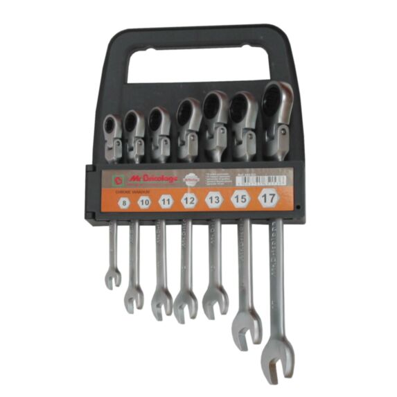 clé mixte à cliquet de sept tailles différentes - MR BRICOLAGE