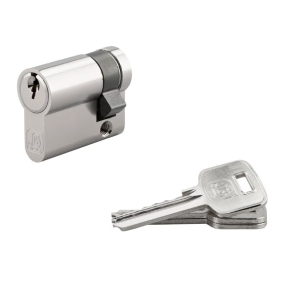 Demi-Cylindre 5 Goupilles 30x10mm Nickelé 3 Clés - B RESIST