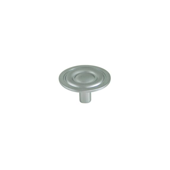 Bouton meuble Classique Zamak Chromé Mat ø33mm h19mm - B BEAUTY