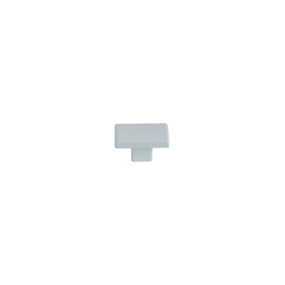 Bouton meuble Contemporain Zamak Blanc Brillant 30x20x16mm - B BEAUTY