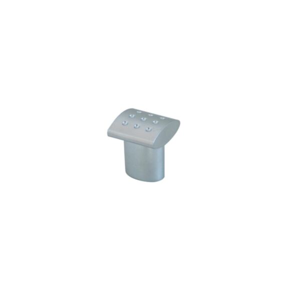 Bouton meuble Contemporain Zamak Mat Chromé L20x20mm - B BEAUTY