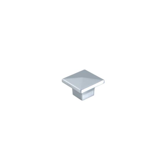 Bouton meuble Contemporain Zamak Chromé 32x32x22mm - B BEAUTY