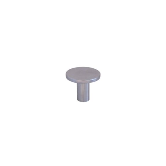 Bouton meuble Contemporain Zamak Mat Chromé ø25mm h21mm - B BEAUTY