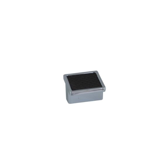 Bouton meuble New Zamak Chromé Marron L38x38mm - B BEAUTY