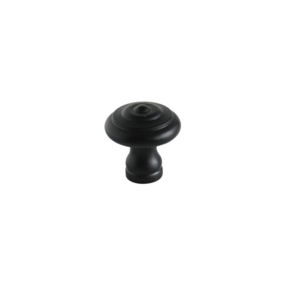 Bouton meuble Style Acier Noir ø35mm h36mm - B BEAUTY