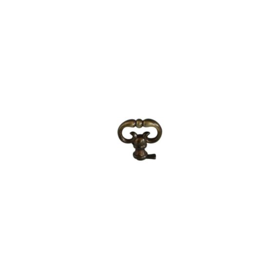 6 boutons meuble fausse clé Zamak Laiton Vieilli ø28mm - B BEAUTY