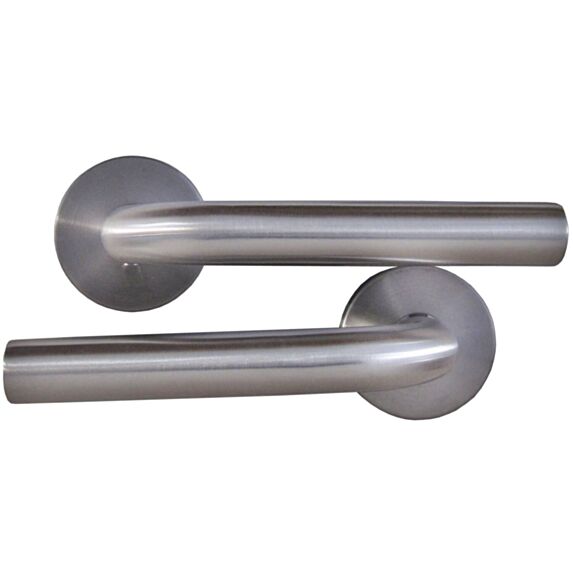 Poignées de porte sur rosaces Loïc inox - B BEAUTY