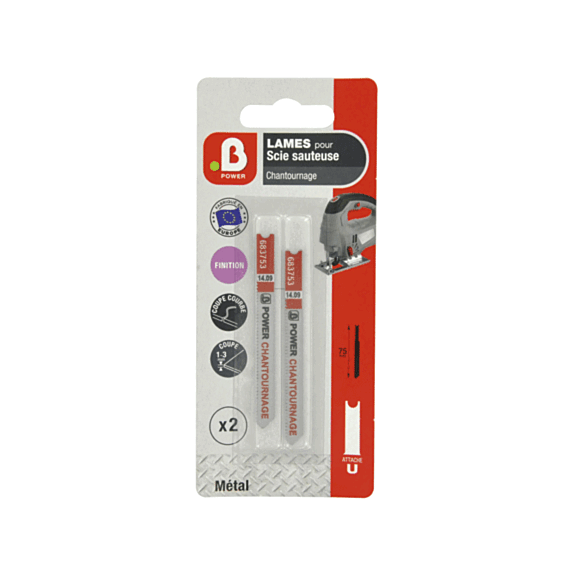 lame scie sauteuse en u chantournage bpower - B POWER