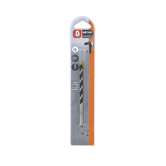 Foret béton cylindrique Ø10mm - B POWER