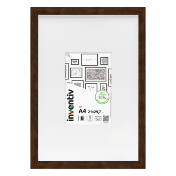 Cadre photo Isis 20x30cm ébène - INVENTIV