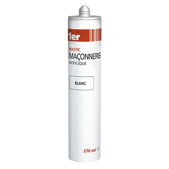 Mastic acrylique blanc 270 mL - 1ER