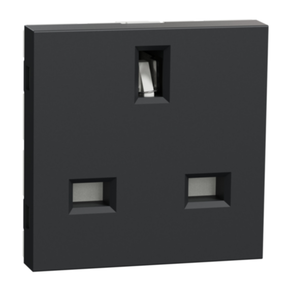 Prise de courant 13A Unica anthracite - SCHNEIDER