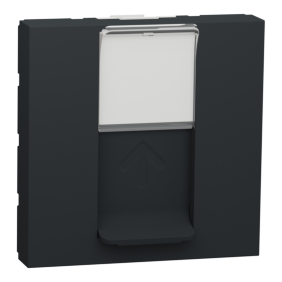 Prise RJ45 simple cat 6 anthracite - SCHNEIDER