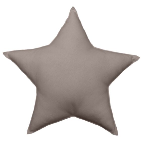 Coussin décoratif Étoile 40 x 40 cm taupe - DECOSTARS