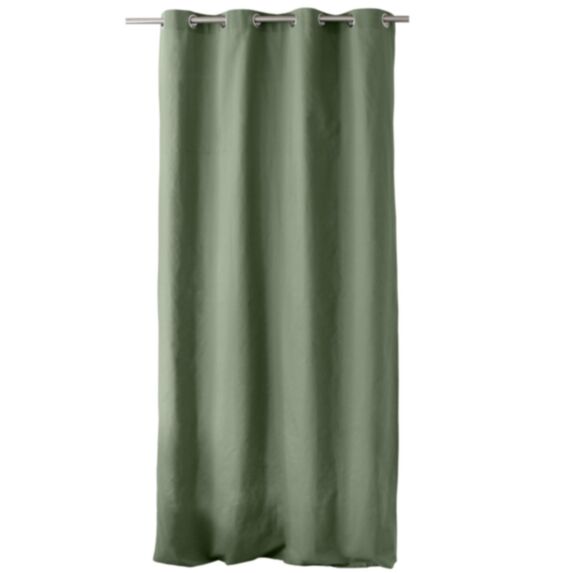 Rideau polyester Stella  135 x 240 cm argile - DECOSTARS