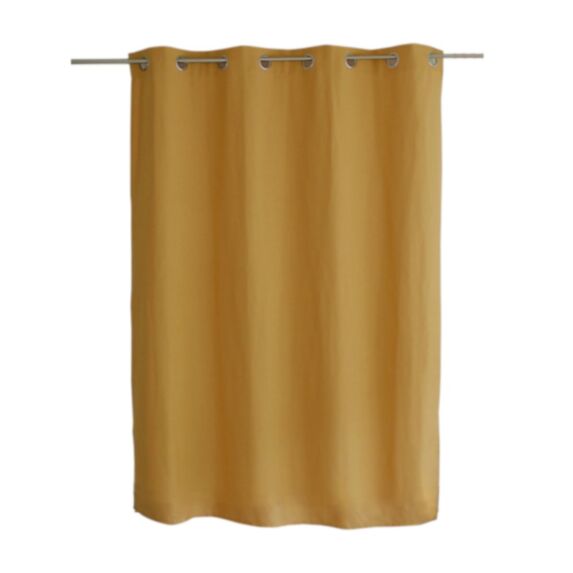 Rideau polyester Stella 135 x 180 cm jaune - DECOSTARS