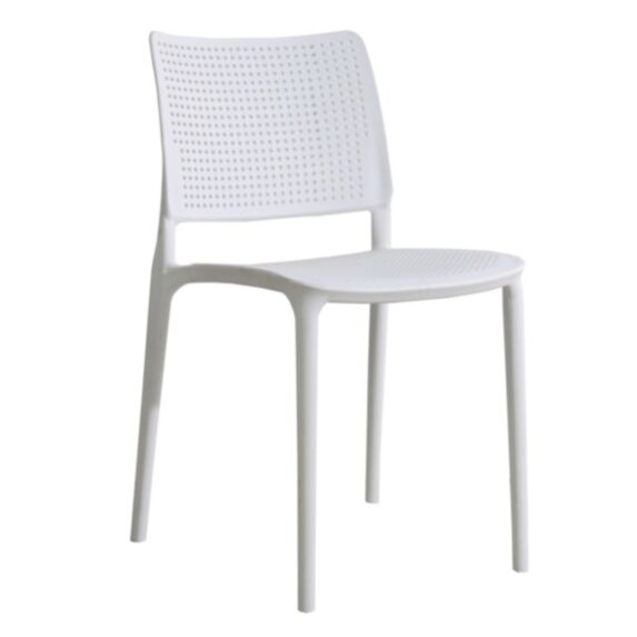 Chaise Riga résine blanc - OVIALA