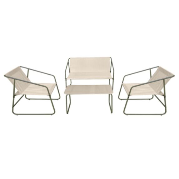 Salon bas Capcod 4 places beige - OVIALA