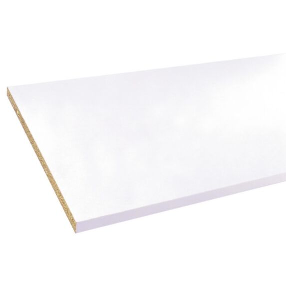 Tablette mélaminée Blanc 25mm 275x67cm