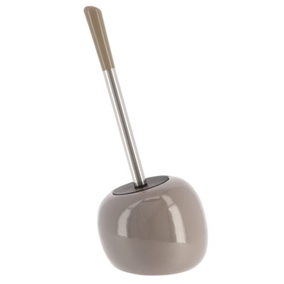 Brosse WC Grès Forme boule 14cm Taupe - TENDANCE