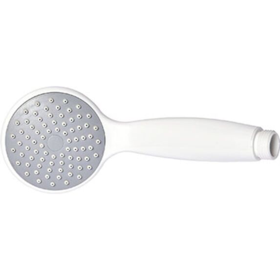 Douchette ABS 1 fonction Anticalcaire 8cm Blanc - TENDANCE