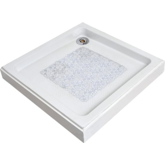 Fond de douche PVC bulles 50 x 50 cm transparent - TENDANCE