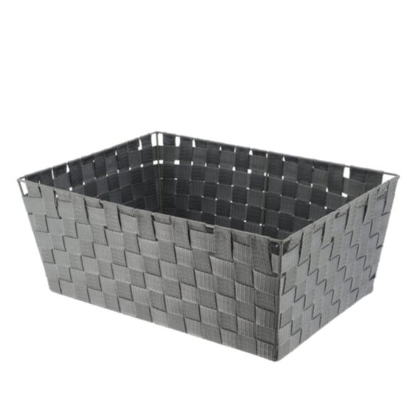 Panier dressing polyester 32,5 x 45 x 18 cm gris - TENDANCE