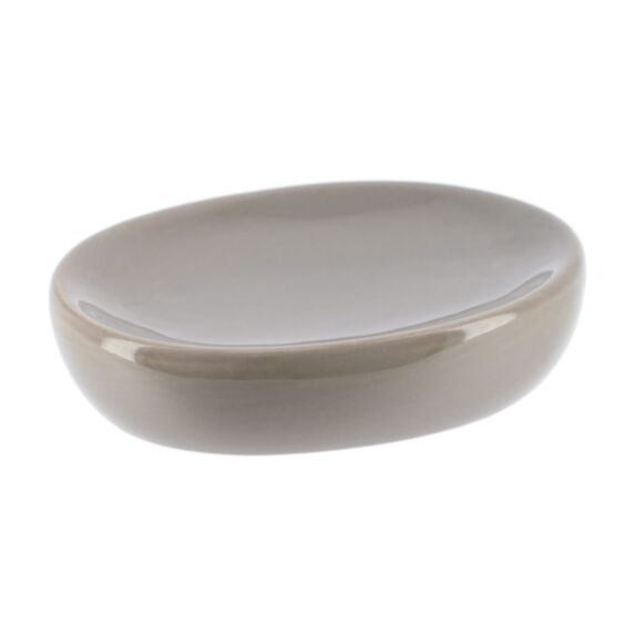 Porte savon Dolomite Oval Taupe 9,5cm - TENDANCE