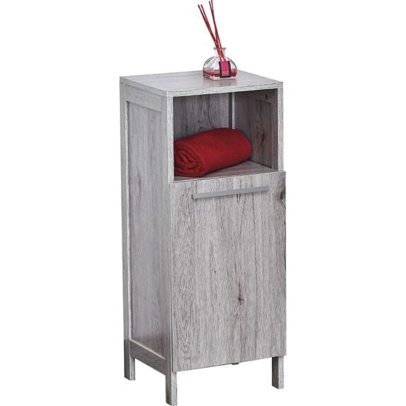Élément bas MDF 1 porte/1 étagère intérieure/1 niche - TENDANCE