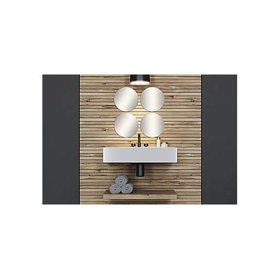 Set de 4 miroirs ronds diamètre 30 cm 2 mm modèle moyen - uni