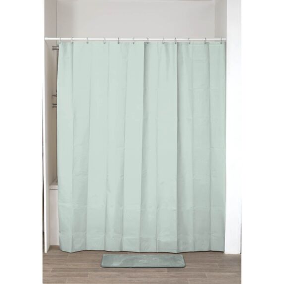 Rideau de douche Peva 180 x 200 cm vert amande - TENDANCE