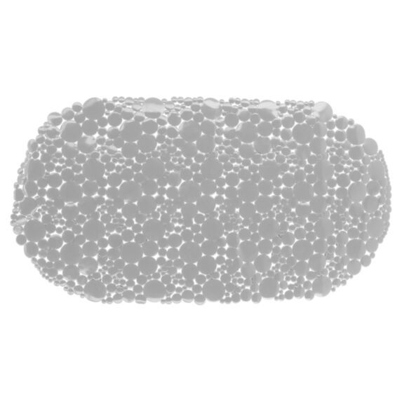 Fond de baignoire PVC bulles 69x36cm gris perle - TENDANCE