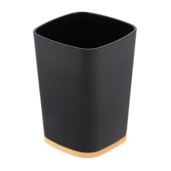 Gobelet caoutchouc + thermoplastique et bambou noir
