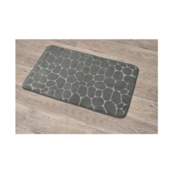 Tapis mémoire de forme galet 50 x 80 cm vert kaki - TENDANCE