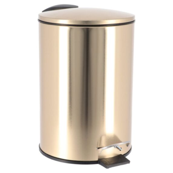Poubelle métal doré 3 L - TENDANCE