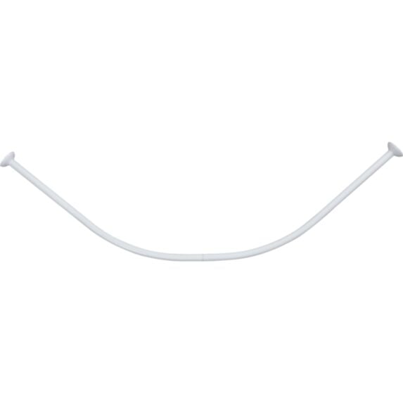 Barre de douche incurvée alu Blanc 90x90cm - TENDANCE